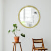 COCOVEY Gleaming Golden Stainless Steel Wall Mirror
