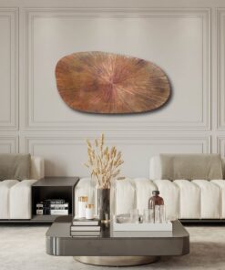 Cocovey Celestial Elegance: Handcrafted Antique Sunray Aluminium Wall Décor