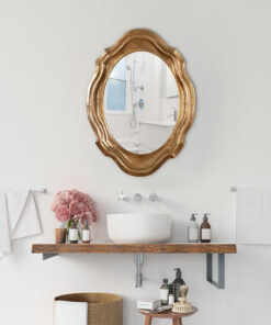 Gleaming Gold Stainless Steel Wall Mirror By Cocovey
