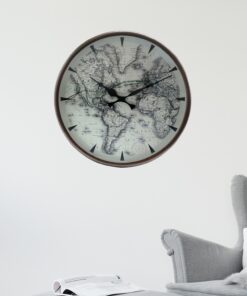 Cocovey Homes Decorative Copper Round Analog Wall Clock – A Timeless Statement Piece