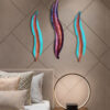 Cocovey Multicolor Aluminium Wall Art Set of 3 – A Vibrant Expression of Contemporary Elegance
