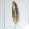 Cocovey Golden Foil Banana Leaf Metal Wall Art – Handcrafted Elegant Wall Decor