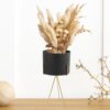 Cocovey Noir and Gilt Metal Table Planter – A Stylish and Modern Plant Holder