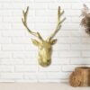 Cocovey Homes Luxury Gold Decorative Deer Wall Head – Handcrafted Statement Piece for Elegant Interiors